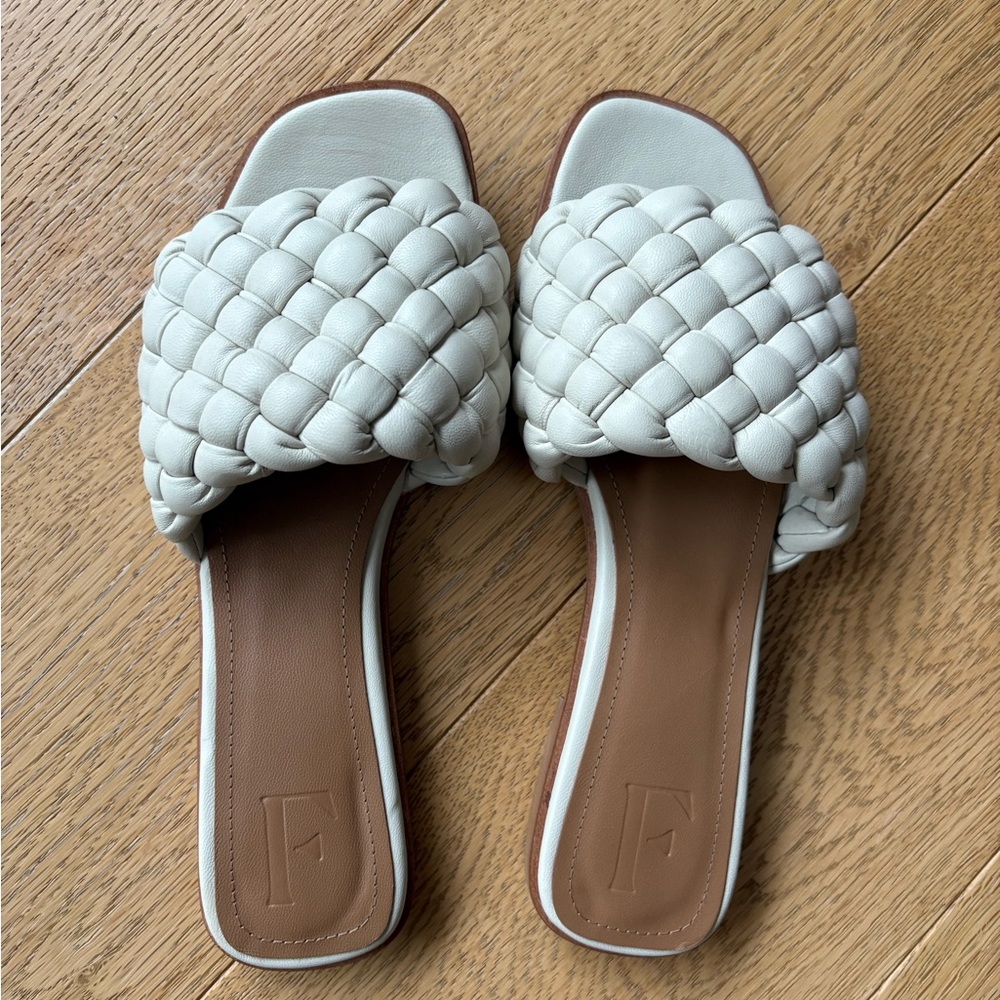 Flattered Woven Leather Sandals SZ 38